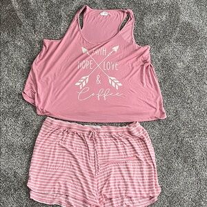 Maurices Pink Graphic Sleepwear Set